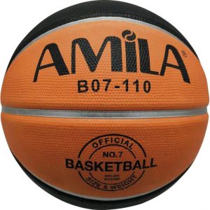 AMILA Μπάλα Basket RUBBER B07-110 No. 7 (41461)