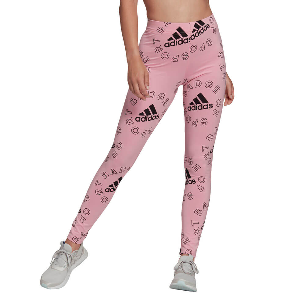 adidas Loungewear Essentials High-waisted Logo Leggings in Pink
