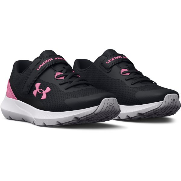 Girls' Pre-School UA Surge 3 AC Running Shoes (3025014-001)